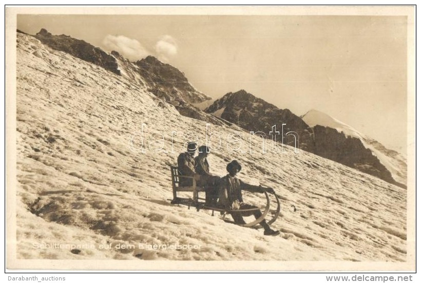 * T2 Schlittenpartie Auf Dem Eigergletscher / Sledding Party, Winter Sport - Non Classificati