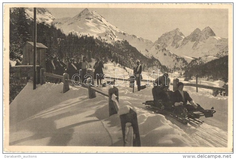 T2/T3 Start Bob-Bahn Preda Berg&uuml;n / Bob Sleigh Race Start, Winter Sport (EK) - Non Classificati