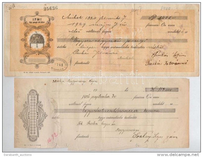 Budapest / Miskolc / Nagysimonyi / Szombathely 1902-1929. 6db Kit&ouml;lt&ouml;tt, Illetve R&eacute;szben... - Non Classificati