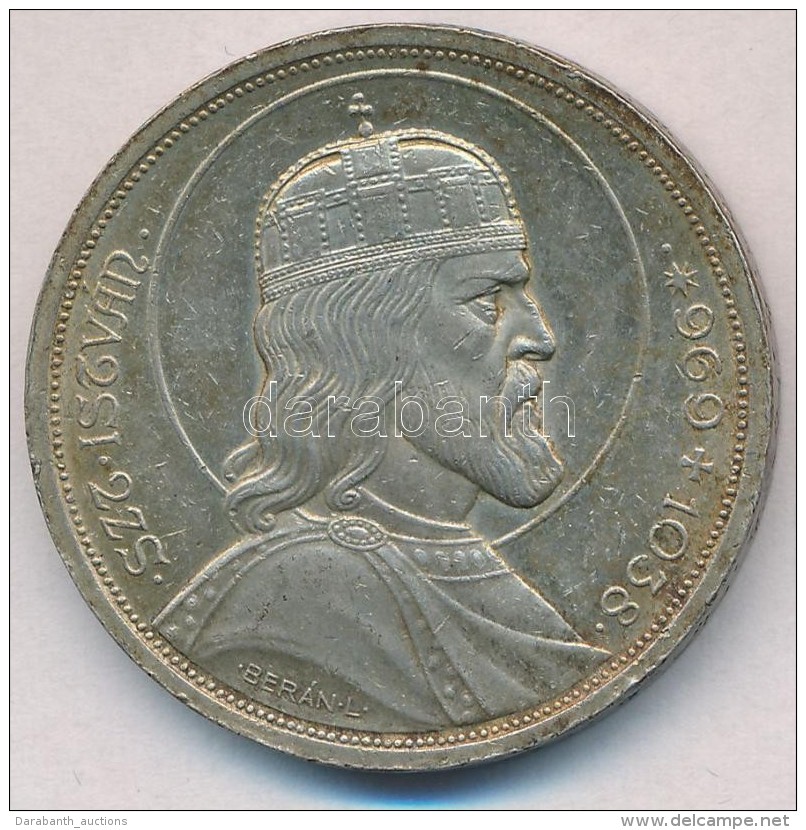 1938. 5P Ag 'Szent Istv&aacute;n' T:2 Ph., Patina
Adamo P8.1 - Non Classificati