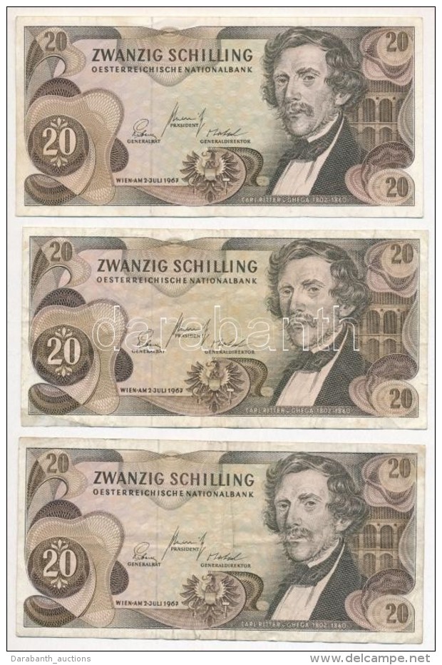 Ausztria 1967. 20Sch (3x) + 1986. 20Sch (3x) T:III
Austria 1967. 20 Schilling (3x) + 1986. 20 Schilling (3x)... - Non Classificati