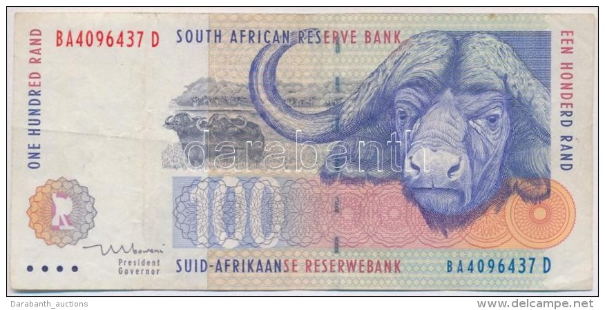 D&eacute;l-Afrika 1999. 100R T:III
South Africa 1999. 100 Rand C:F
Krause 126.b - Non Classés