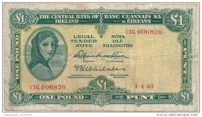 &Iacute;rorsz&aacute;g 1968. 1P T:III- 
Ireland 1968. 1 Pound C:VG 
Krause 64.a - Non Classificati