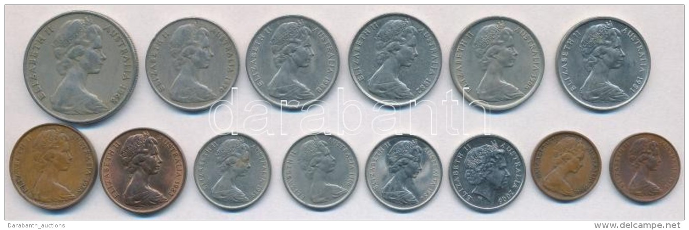 Ausztr&aacute;lia 1966-2006. 1c-20c (14xklf) F&eacute;mp&eacute;nz T:2
Australia 1966-2006. 1 Cent - 20 Cents... - Non Classificati