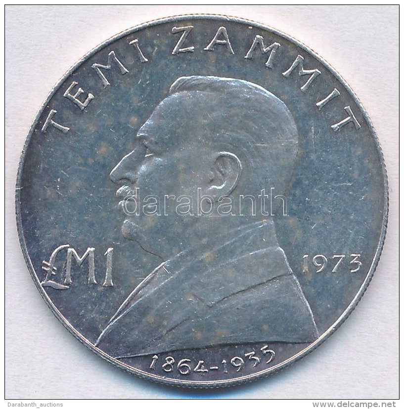 M&aacute;lta 1973. 1Å Ag 'Temi Zammit' T:2
Malta 1973. 1 Pound Ag 'Temi Zammit' C:XF - Non Classificati