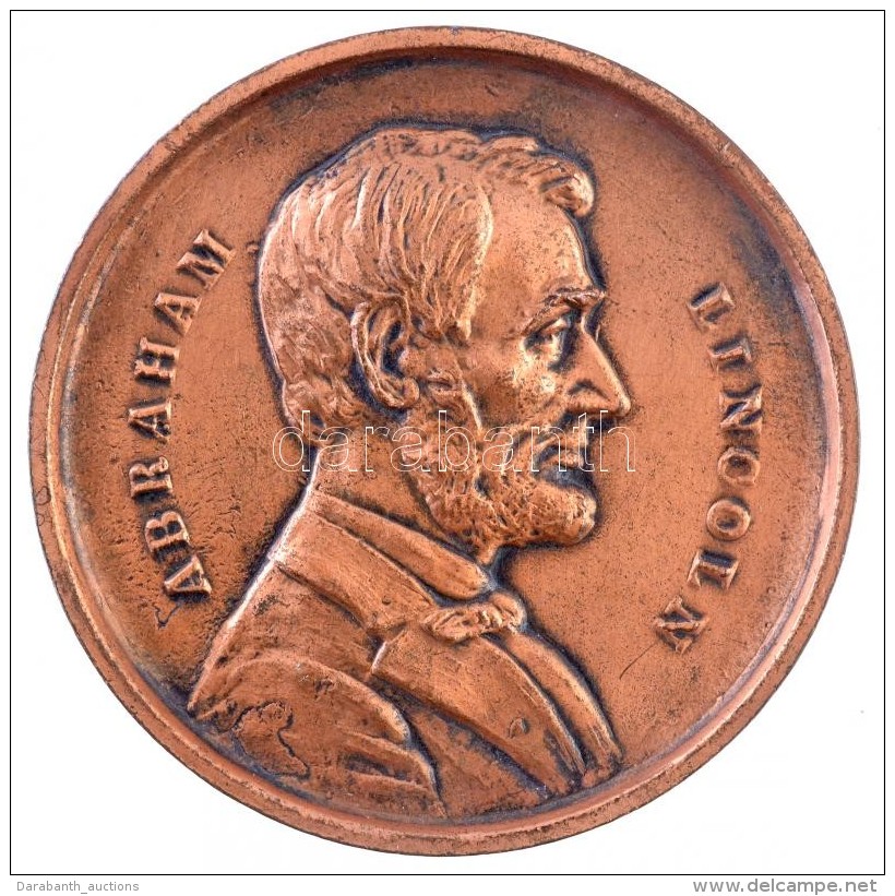 Amerikai Egyes&uuml;lt &Aacute;llamok DN 'Abraham Lincoln / Phila Penna'  Br Eml&eacute;kplakett (73mm) T:2
USA ND... - Non Classificati