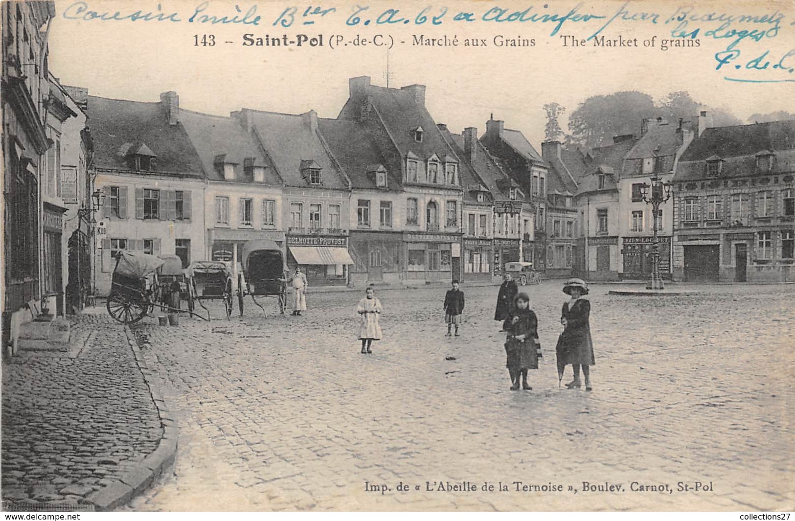 62-SAINT-POL- MARCHE AUX GRAINS- THE MARKET OF GRAINS - Saint Pol Sur Ternoise