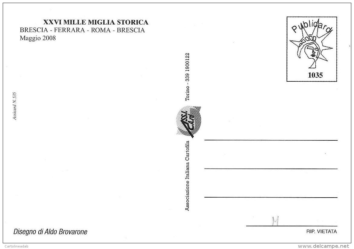 [MD0890] CPM - RIPRODUZIONE - PUBLICARD 1035 - XXVI MILLE MIGLIA STORICA - BRESCIA FERRARA ROMA BRESCIA 2008 - NV - Altri & Non Classificati