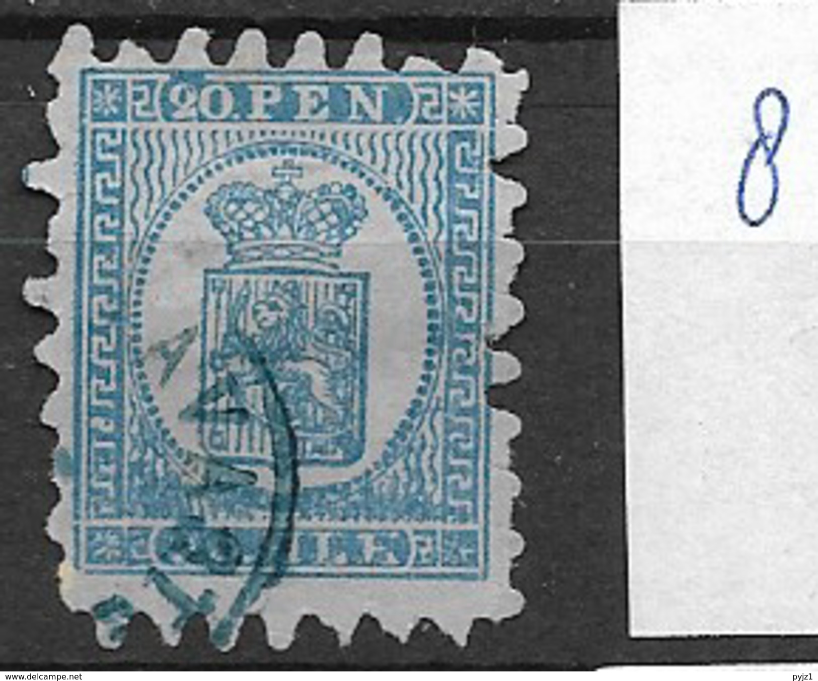 1866 USED Finland Mi 8 - Usati