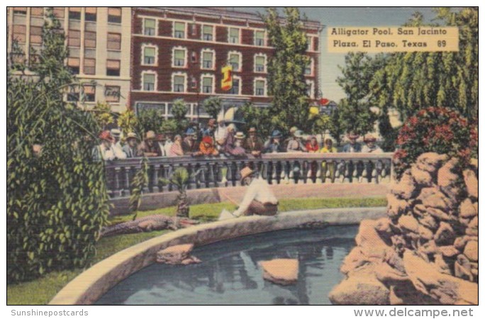 Texas El Paso The Alligator Pool San Jacinto Plaza - El Paso