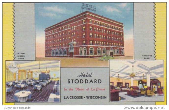 Wisconsin La Crosse Hotel Stoddard Curteich - Kenosha
