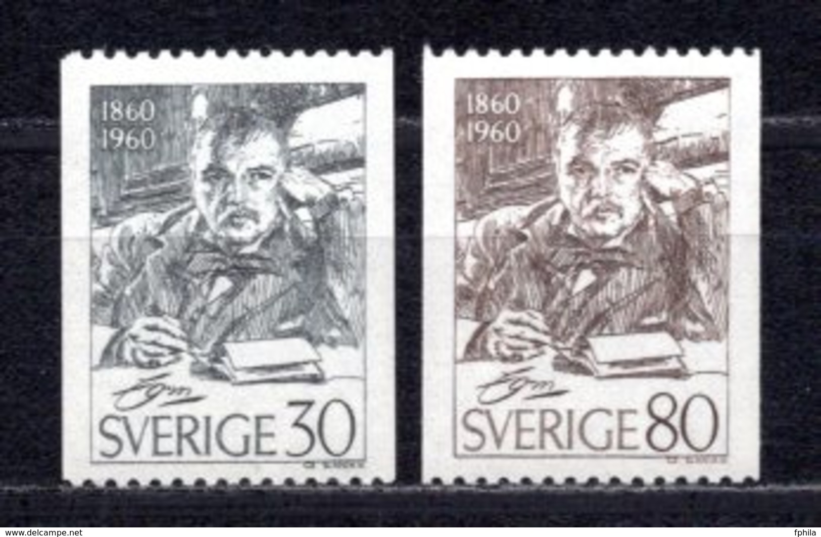 1960 SWEDEN A. ZORN MICHEL: 455-456 MNH ** - Ungebraucht