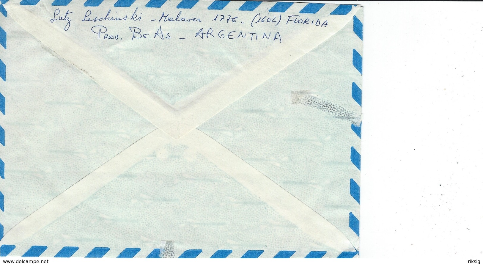 Argentina - Registered Cover Sent To Germany 1990. H-1113 - Lettres & Documents