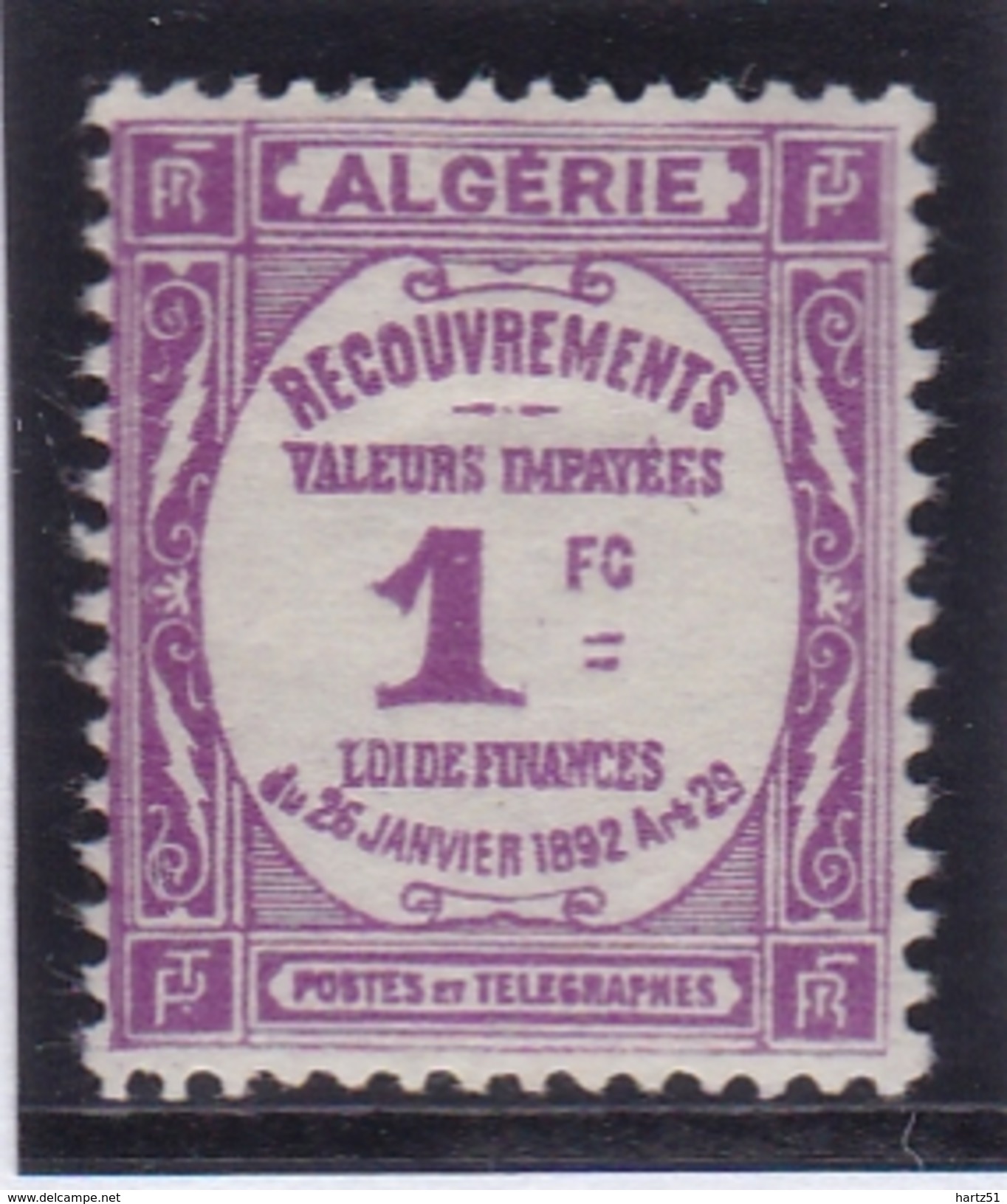 Algérie Taxe N° 19 Neuf * - Timbres-taxe