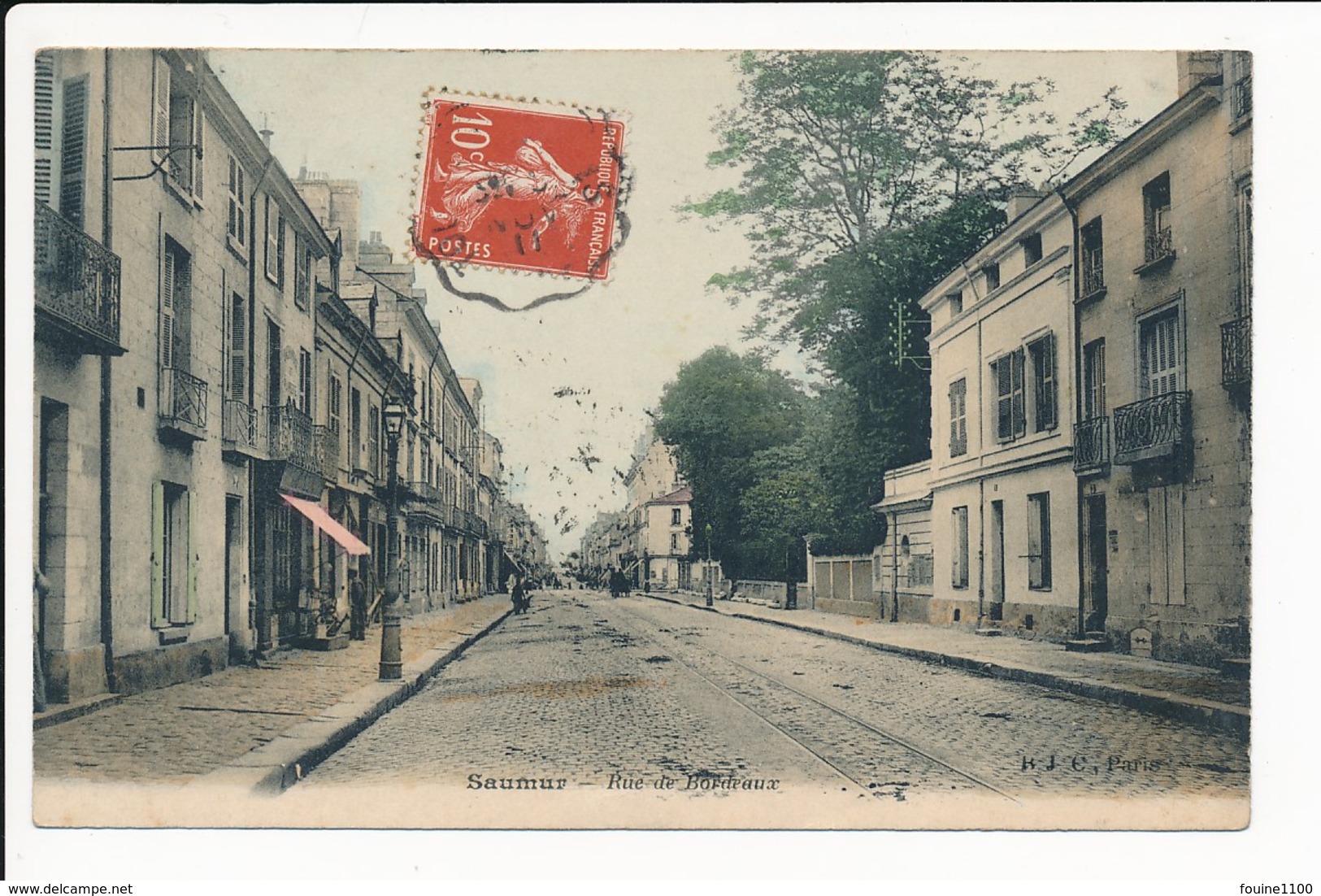 Carte De Saumur  Rue De Bordeaux  ( Recto Verso ) - Saumur