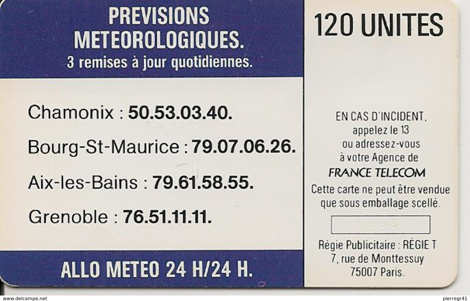 CARTE^-PUBLIC-1988-120U-F26-SO2-V°4 Pe0558.Endroit-ALLO LE CIEL-UTILISE-TBE-LUXE RARE-Cote 450€ - 1988