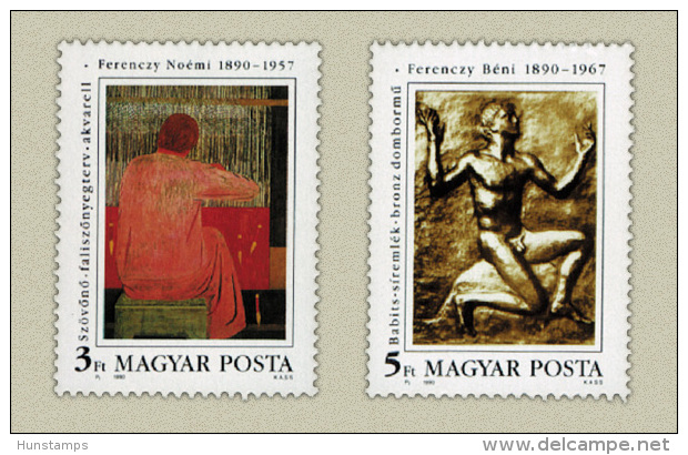 Hungary 1990. Paintings Set MNH (**) Michel: 4095-4096 / 2 EUR - Neufs