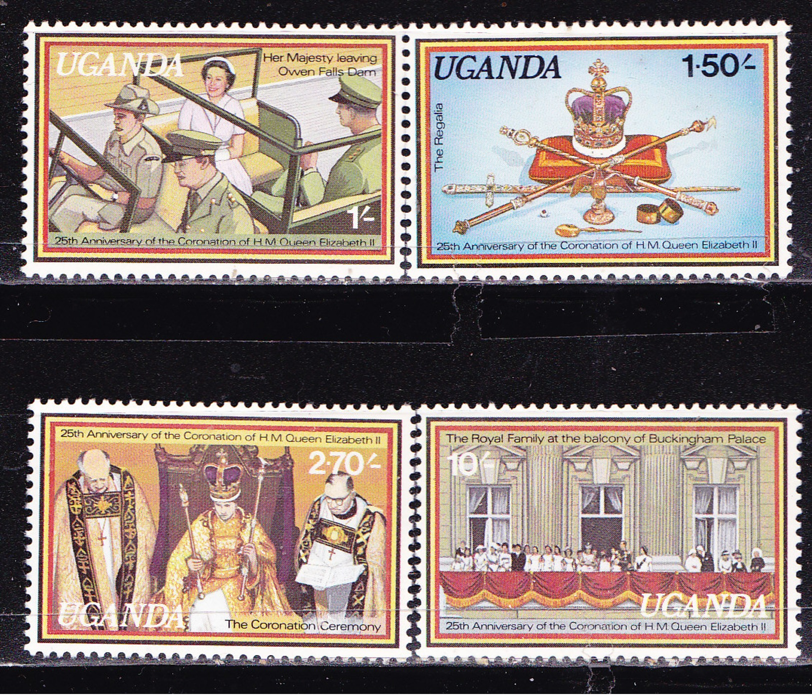 Uganda 1978-25° Incoronazione-Serie Completa Nuova MNH** - Uganda (1962-...)