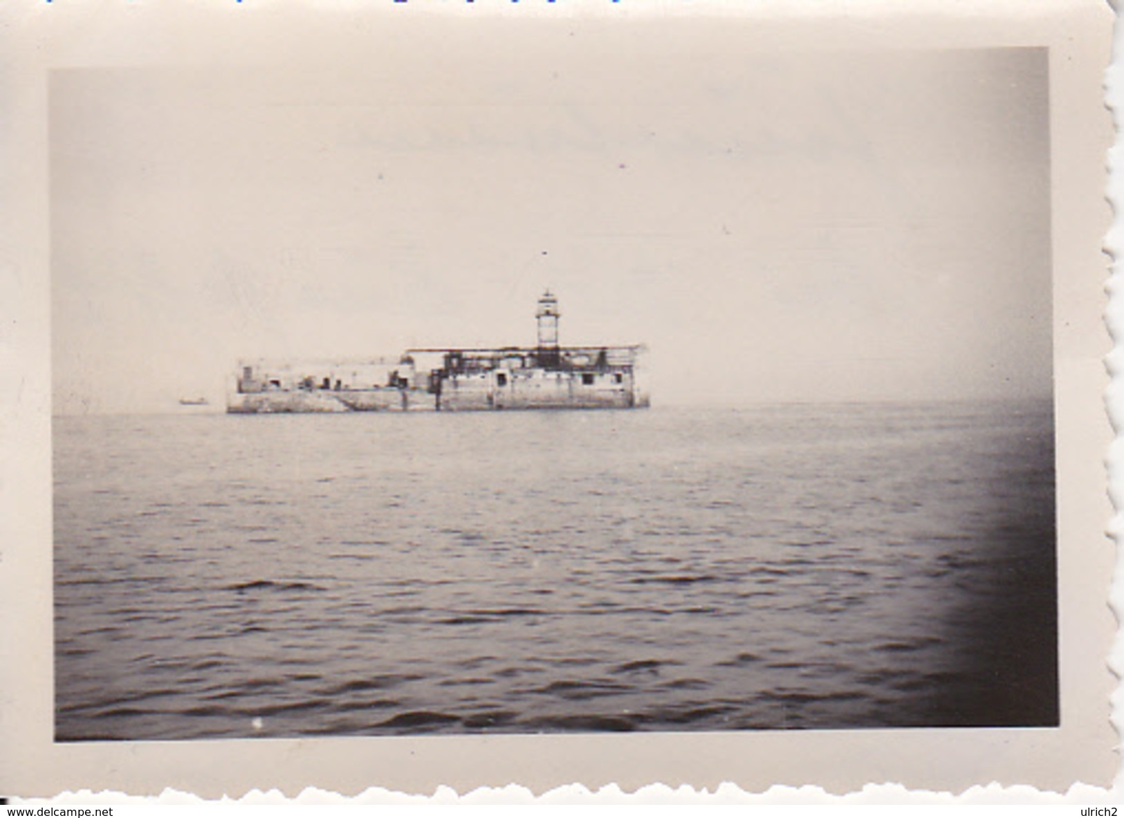 Foto Feuerturm Hafeneinfahrt Mole - Ca. 1940 - 8*5cm (28136) - Orte