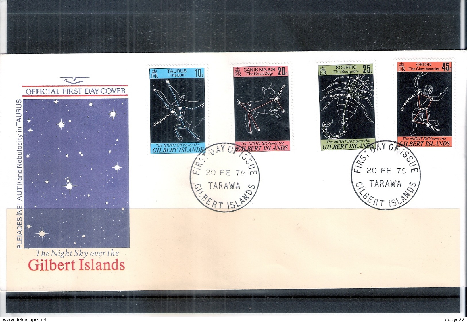 Espace - Constellations - FDC Gilbert Islands - Série Compète (à Voir) - Collections