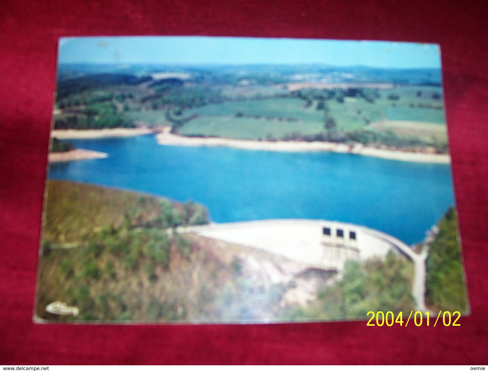 Bugeat  Vue Aerienne Barrage De Monceaux La Virole Le 7 08 1971 - Autres & Non Classés