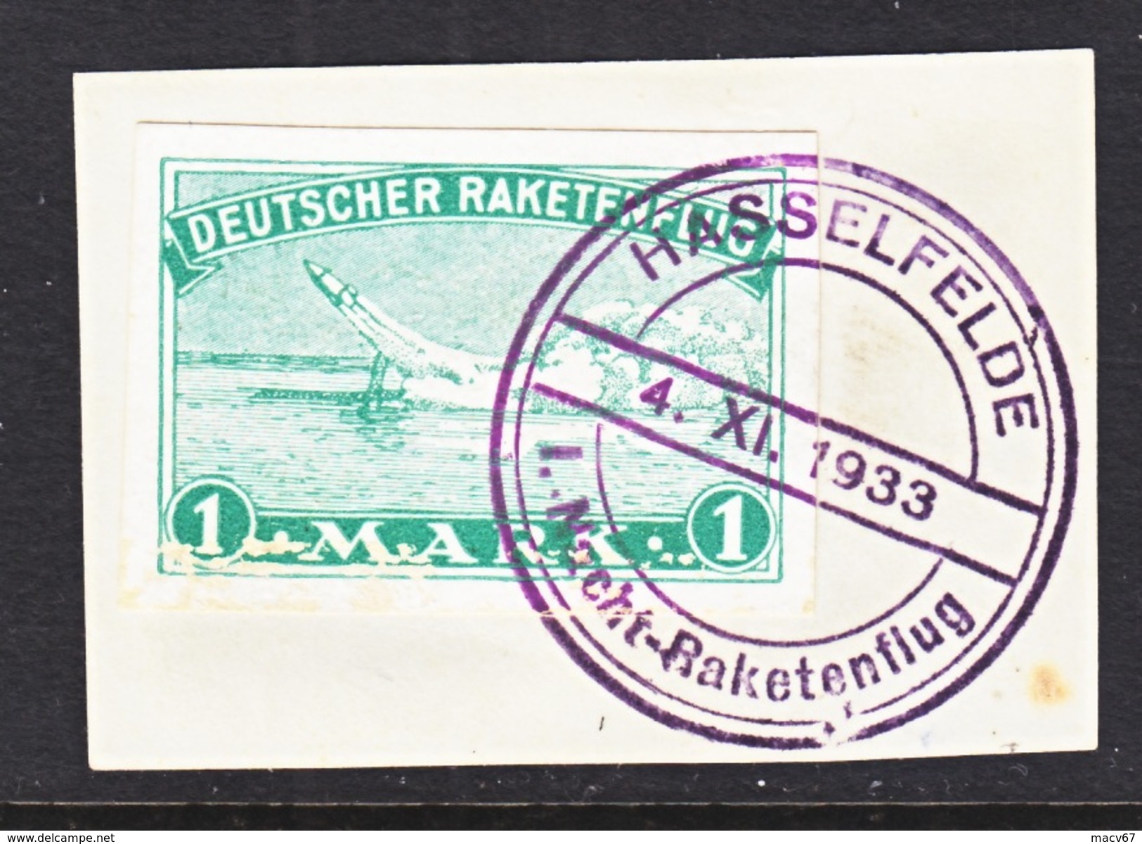 GERMANY  ZUCKER  ROCKET  MAIL  1 C     (o)  Not Flown - Airmail & Zeppelin