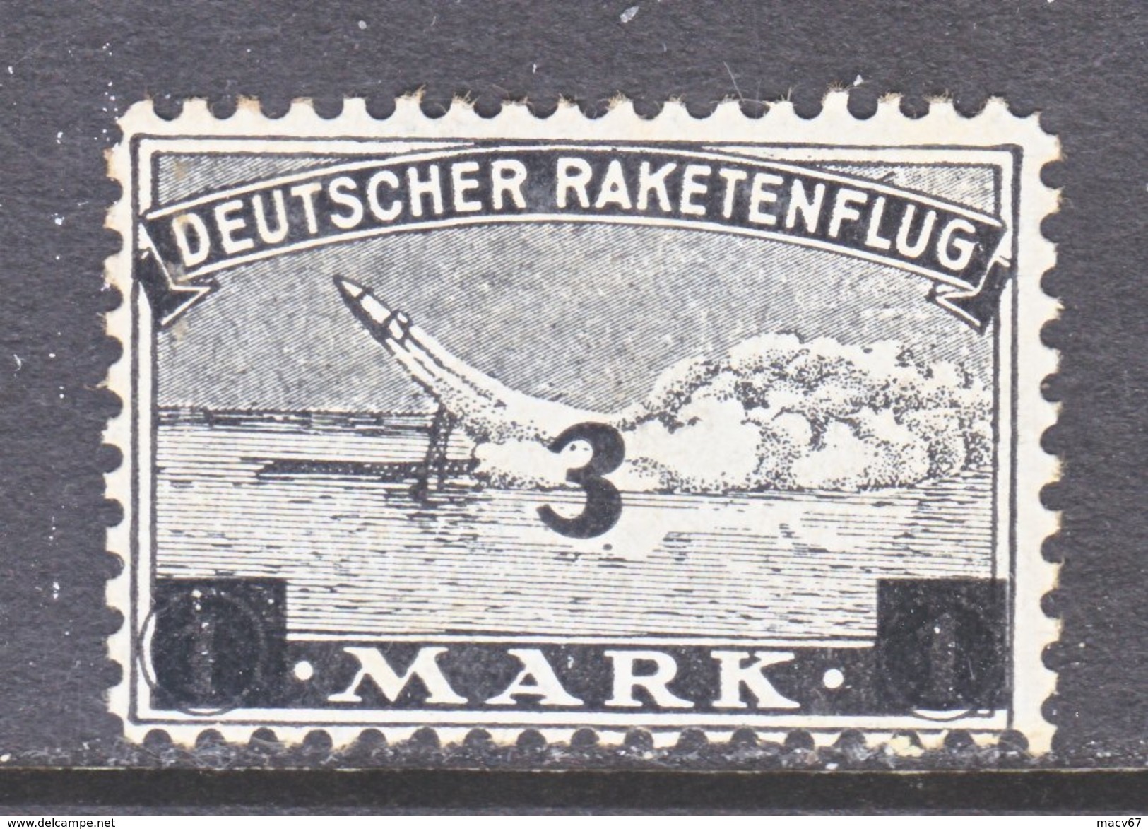 GERMANY  ZUCKER  ROCKET  MAIL  3 B  * - Airmail & Zeppelin