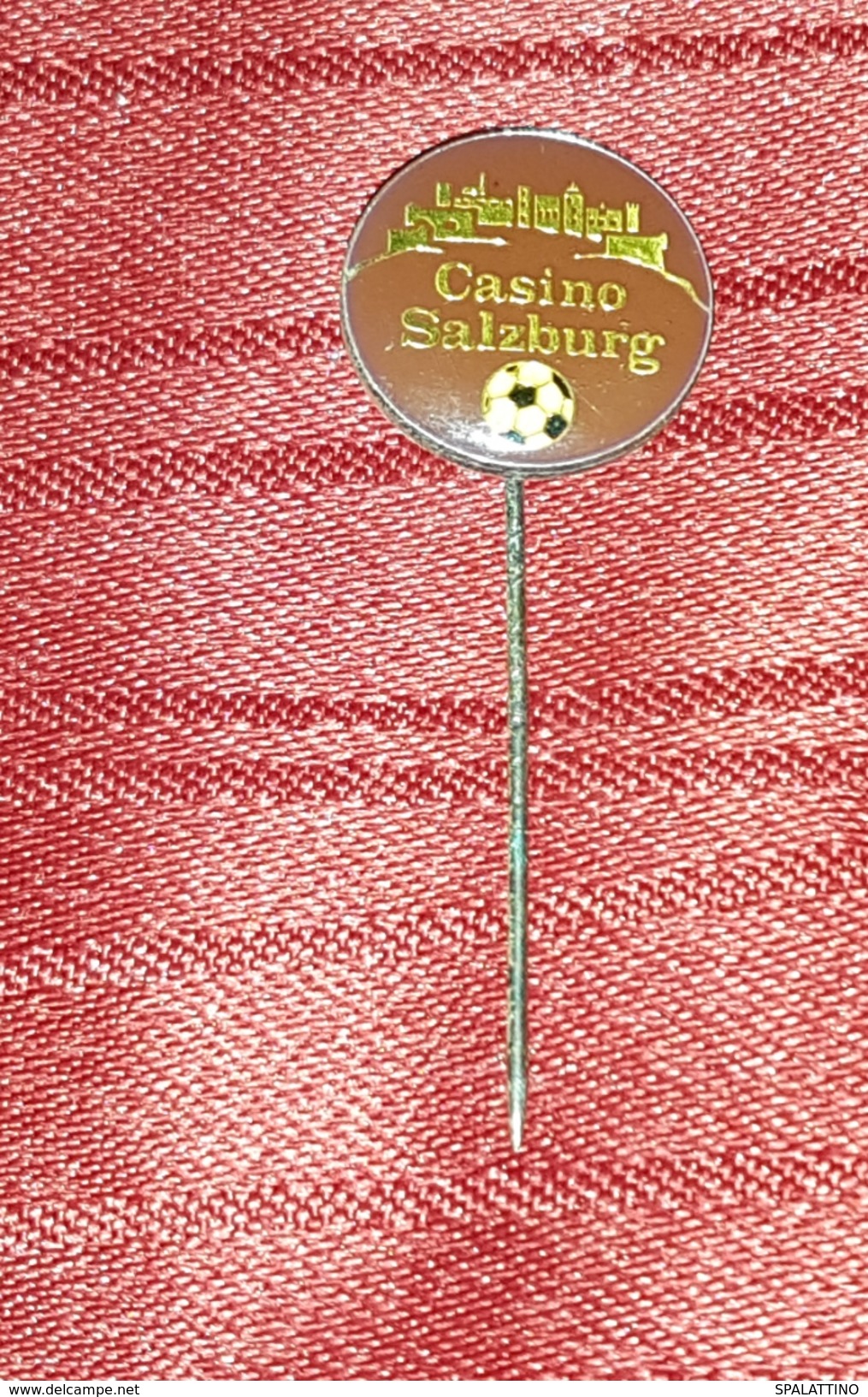 FC CASINO SALZBURG AUSTRIA ÖSTERREICH, ORIGINAL VINTAGE FOOTBALL SOCCER PIN BADGE - Fútbol