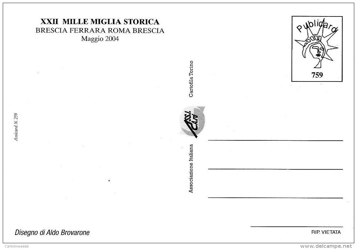 [MD0897] CPM - RIPRODUZIONE - PUBLICARD 759 - XXII MILLE MIGLIA STORICA - BRESCIA FERRARA ROMA BRESCIA 2004 - NV - Altri & Non Classificati