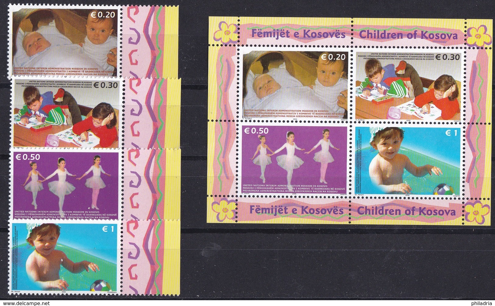 Kosovo, Children 2006, Set + S/S, MNH - Kosovo