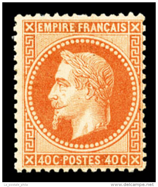 * N&deg;31, 40c Orange, Frais, TTB (sign&eacute; Brun/certificat)   Cote: 1600 Euros   Qualit&eacute;: * - 1863-1870 Napoleon III With Laurels