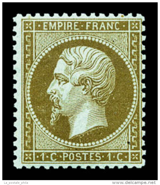 * N&deg;19b, 1c Mordor&eacute;, Frais. SUP (certificat)   Cote: 400 Euros   Qualit&eacute;: * - 1862 Napoléon III.