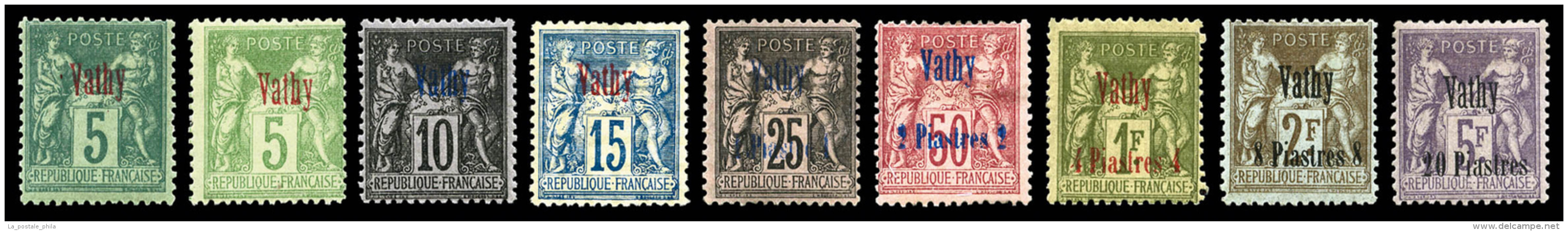 * Vathy: N&deg;1/11, N&deg;1, 2, 4, 6 &agrave; 11, Les 9 Valeurs TB   Cote: 367 Euros   Qualit&eacute;: * - Unused Stamps