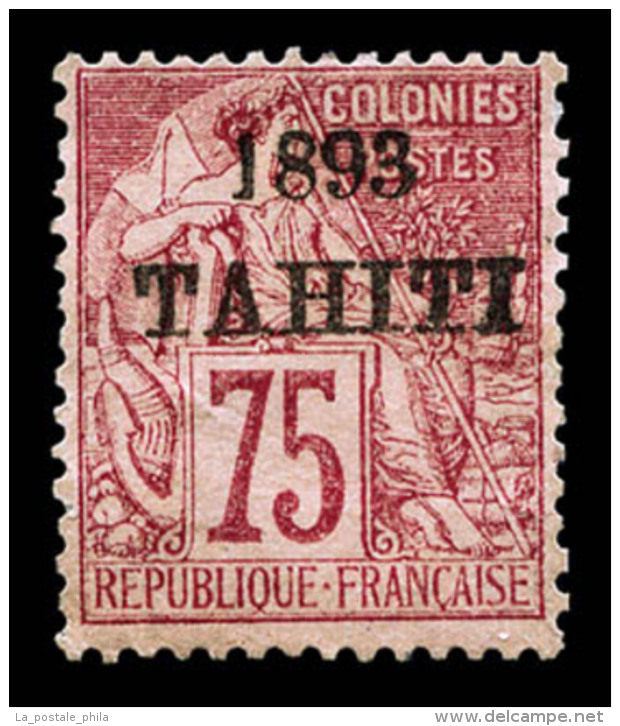 (*) Tahiti: N&deg;23/29, 10c Noir Sur Lilas, 15c Bleu, 20c Brique Sur Vert, 25c Noir Sur Rose Et 75c Rose... - Unused Stamps