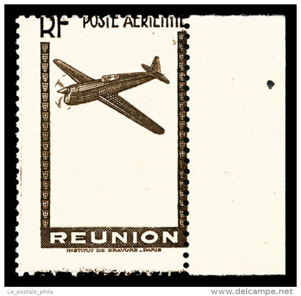 ** R&eacute;union: N&deg;3, 6f65 Brun Et Rouge: Centre Absent Et Valeur Faciale Absente, SUP... - Airmail