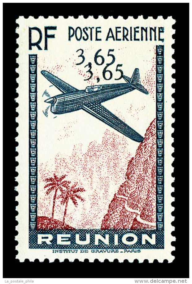 ** R&eacute;union: N&deg;2c/3b/5c, Chiffres De La Valeur Doubl&eacute;s Sur 3F65 Bleu Et Rouge Carmin, 6F65 Brun Et... - Luftpost