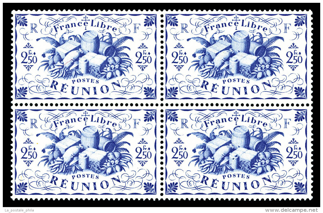 ** R&eacute;union: N&deg;242a, 2f 50 Outremer Sans Teinte De Fond En Bd4. TTB   Cote: 120 Euros   Qualit&eacute;:... - Unused Stamps