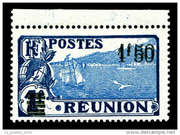 * R&eacute;union: N&deg;105b, 1f 50 Sur 1F, Double Surcharge, Bdf. TTB   Cote: 240 Euros   Qualit&eacute;: * - Unused Stamps