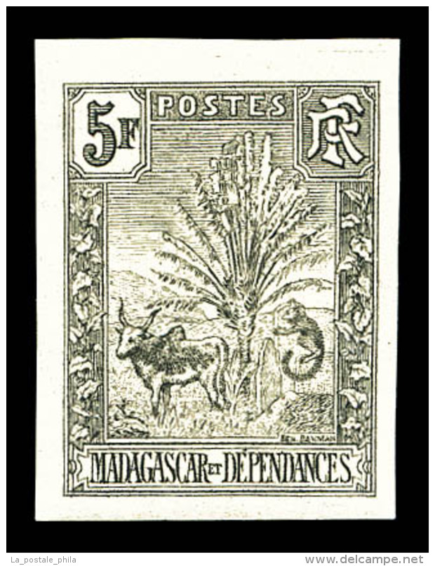 ** Madagascar: N&deg;77a, 5f Noir. TTB   Cote: 270 Euros   Qualit&eacute;: ** - Unused Stamps