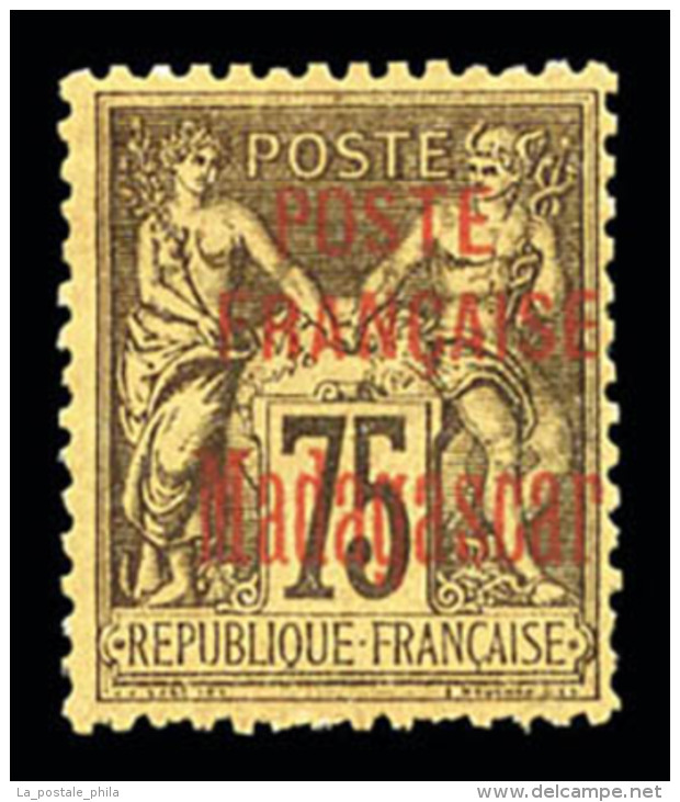 * Madagascar: N&deg;14/20, S&eacute;rie De 1895: 5c Vert, 10c Noir, 15c Bleu, 40c Rouge Orange, 50c Rose Et 75c... - Ungebraucht