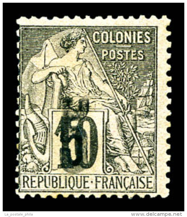 * Madagascar: N&deg;6, 5 Sur 10c Noir Sur Lilas. TB (sign&eacute; Brun)   Cote: 350 Euros   Qualit&eacute;: * - Unused Stamps