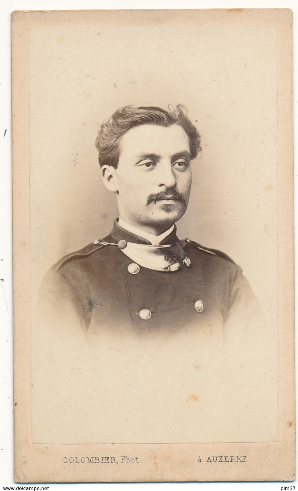 CDV - Militaire, Second Empire - Colombier, Auxerre - 2 Scans - Old (before 1900)
