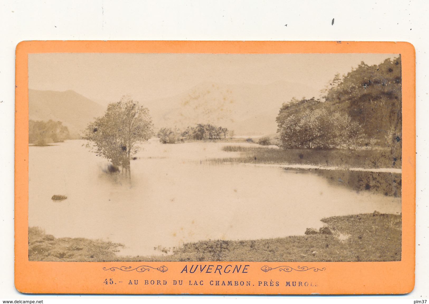 CDV - Au Bord Du Lac Chambon, Près Murols - 2 Scans - Anciennes (Av. 1900)