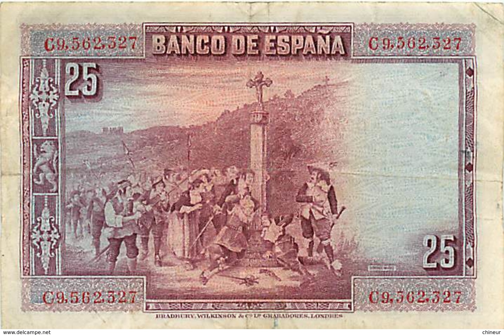 BILLET ESPAGNE 25 PESETAS 1928 - 1-2-5-25 Pesetas