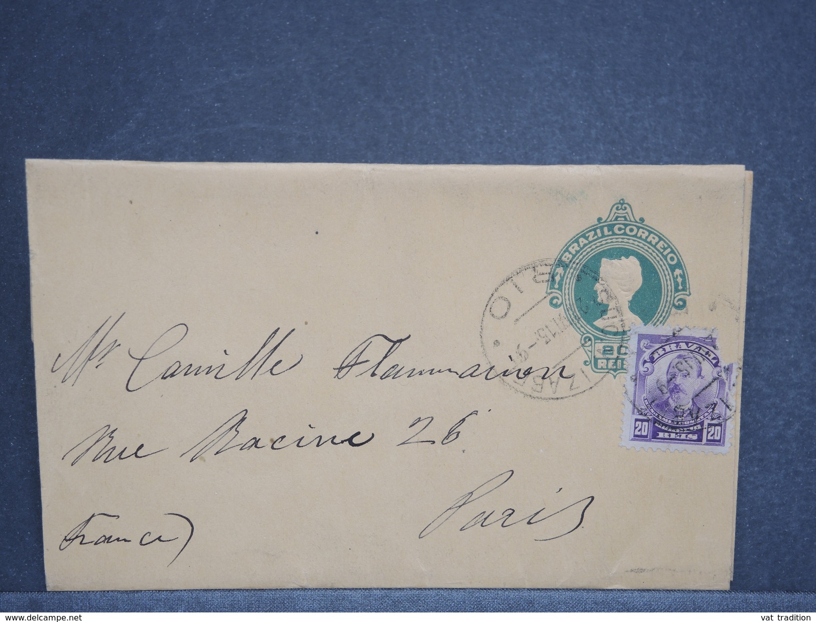 BRESIL - Entier Postal Pour La France En 1915 - L 6413 - Entiers Postaux