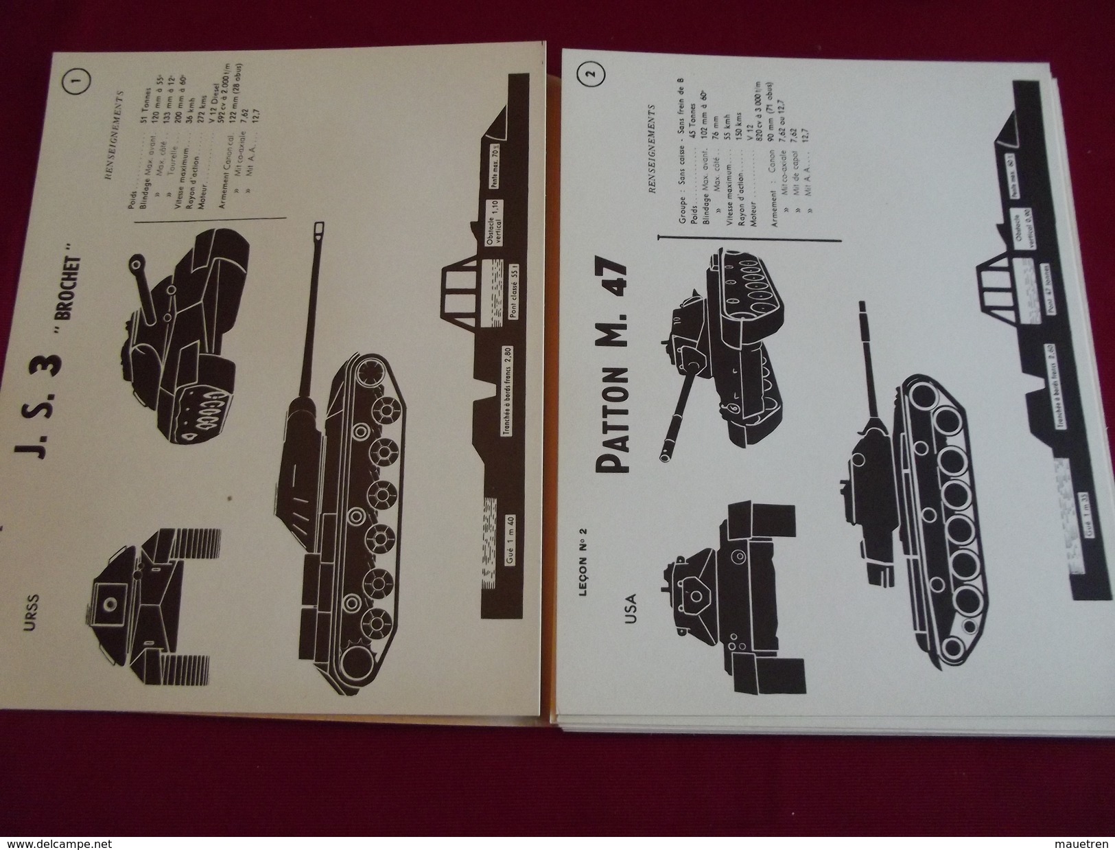 COURS DE GUET ANTICHAR 1953 - Fahrzeuge