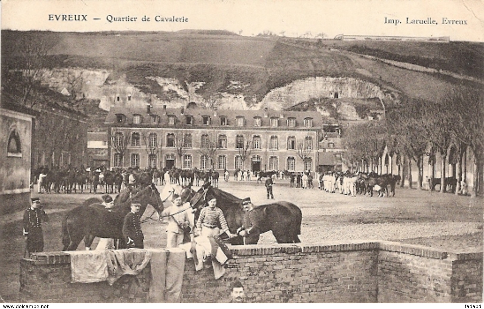 EVREUX QUARTIER DE CAVALERIE ECRIS MAGNIFIQUES CHEVAUX - Evreux