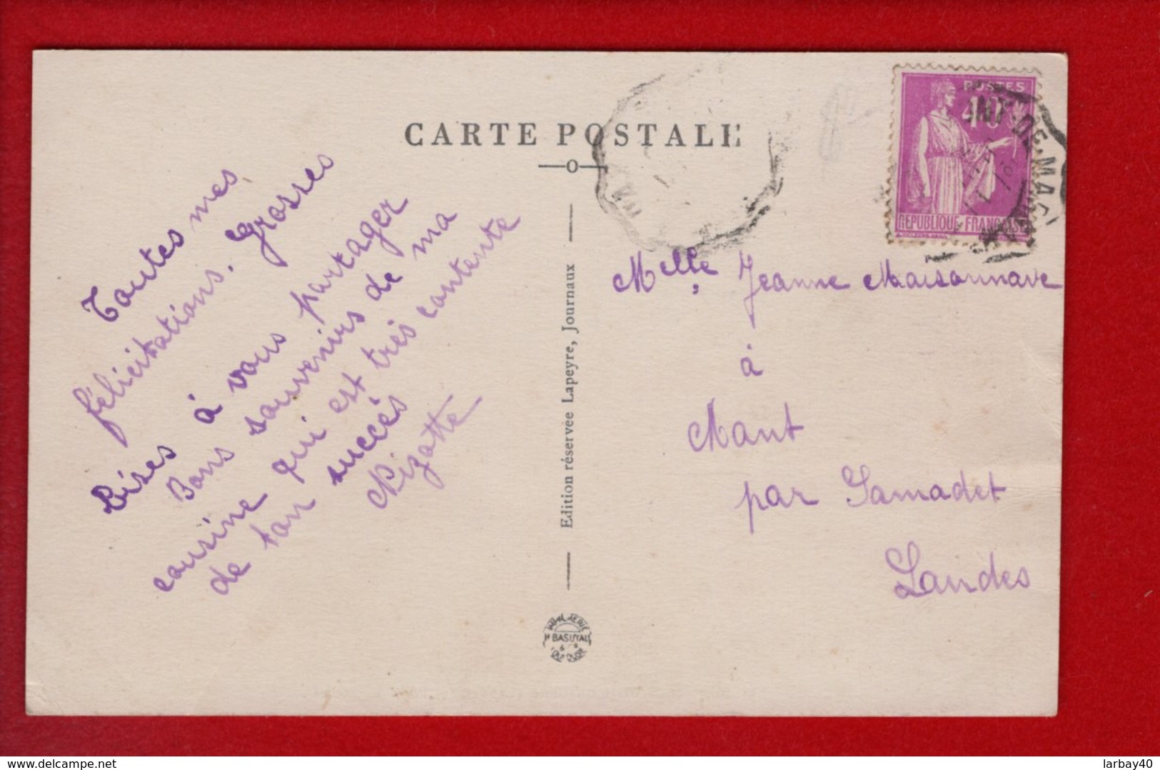 1 Cpa Carte Postale Ancienne - 40 - LANDES - Montfort En Chalosse Poste Et Ecoles - Montfort En Chalosse