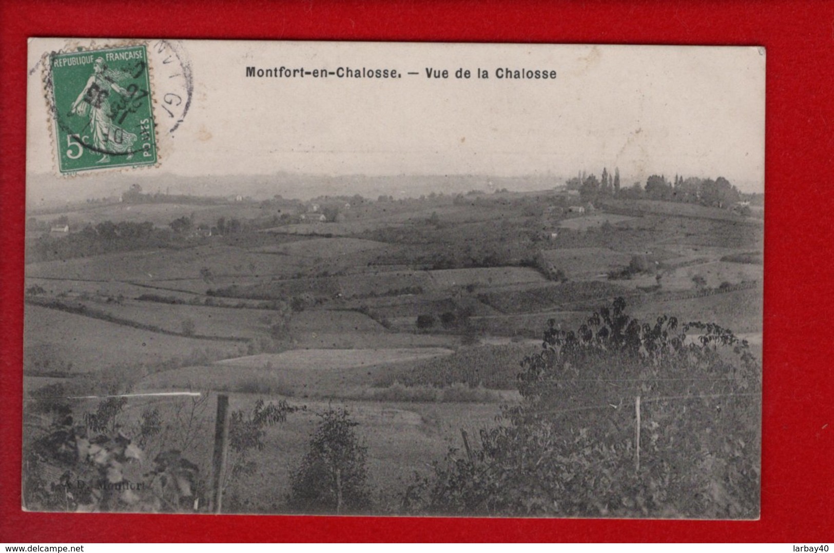 1 Cpa Carte Postale Ancienne - 40 - LANDES - Montfort En Chalosse Vue De La Chalosse - Montfort En Chalosse