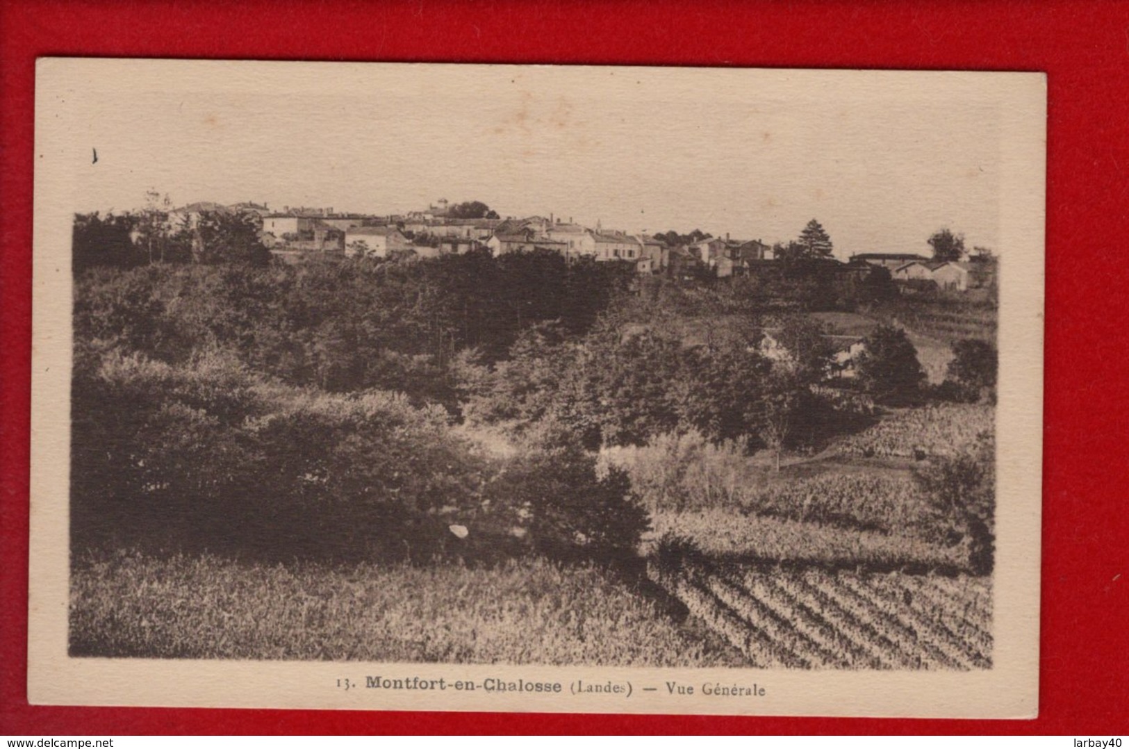 1 Cpa Carte Postale Ancienne - 40 - LANDES - Montfort En Chalosse Vue Generale - Montfort En Chalosse